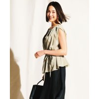 DoCLASSE/ドゥクラッセ DoCLASSE とろみ素材・タックブラウス/507165537