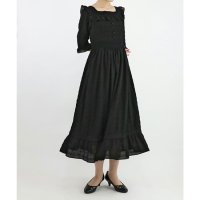 an another angelus/アンアナザーアンジェラス an another angelus トーションレース使いシャーリング生地ワンピース (フィント F i.n.t)/507167953