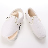 Johnny & Jessy/ジョニーアンドジェシー Johnny & Jessy スタッズ付 クロコ型押し ゴムスリッポン/507171388