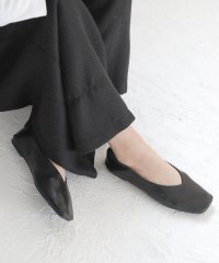 SOROTTO/ソロット SOROTTO ふかふかインソール/かかとを踏める2wayぺたんこフラットシューズ/Vカットバブーシュ（LADYS)/507171514