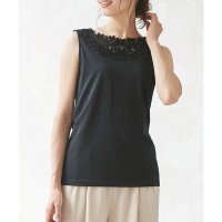 KOBE LETTUCE/コウベレタス KOBE LETTUCE ぱっと顔映え、華インナー。フラワーレースタンクトップ [C4767]/507171684