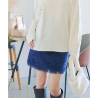 KOBE LETTUCE/コウベレタス KOBE LETTUCE ラメシャギーボックスミニスカート [M4021]/507172236
