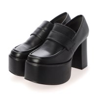 Mafmof/マフモフ Mafmof Mafmof(マフモフ) BLACK厚底ローファーシューズ/507172992