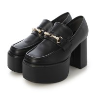 Mafmof/マフモフ Mafmof Mafmof(マフモフ)10cmヒールパールビット厚底ローファーパンプス/507173047