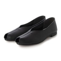 L'avenue/ラヴェニュー L'avenue 本革Vカットオープントゥフラットパンプス/507173083