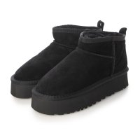 ground green store/グラウンドグリーンストア ground green store 本革＆ウール ムートン厚底プラットフォームブーツ/507173212