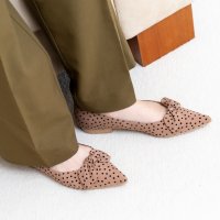 Launa lea/ラウナレア Launa lea ポインテッドリボンフラットパンプス(0509)/507175321