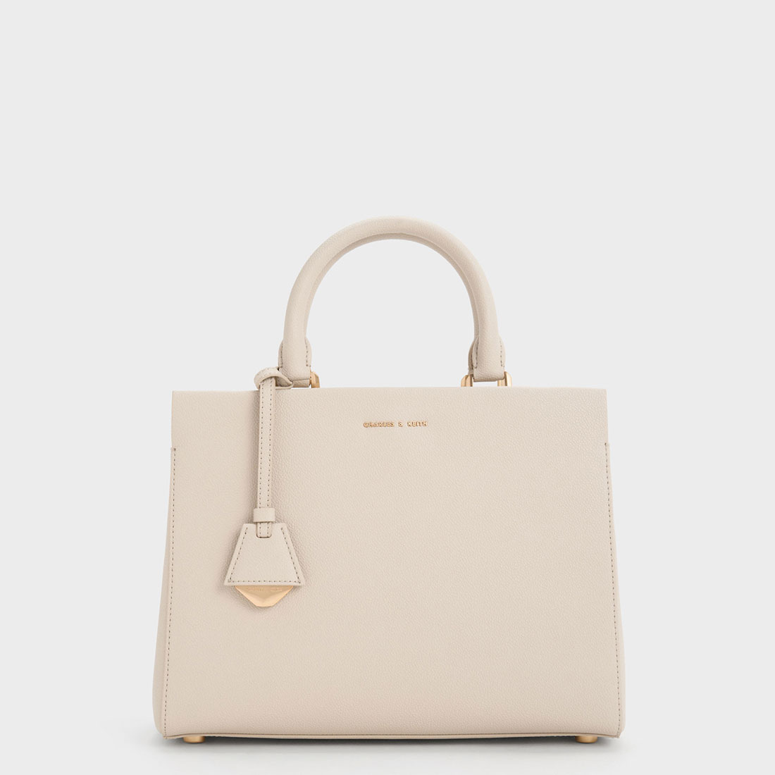 極美品　チャールズアンドキース　トートバック　ミラー　ビジネス　2way 完売品 Mirabelle ミラベル ストラクチャーハンドバッグ 【再入荷