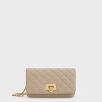 CHARLES & KEITH/Cressida クレシダ キルトプッシュロッククラッチ 【再入荷】/507175653