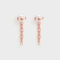 CHARLES & KEITH/フラワーエンベリッシュド パールドロップピアス/507175708