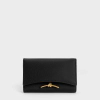 CHARLES & KEITH/Huxley ハクスリー メタリックアクセントフロントフラップウォレット【再入荷】/507175724