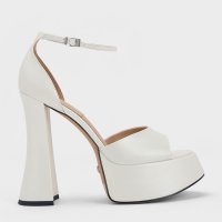 CHARLES & KEITH/Michelle ミシェル プラットフォームアンクルストラップサンダル/507175767