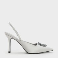 CHARLES & KEITH/ビーズド サークルスリングバックパンプス/507175868