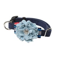 BIRDIE/バーディ BIRDIE ロゼットデニムカラー S 小型犬用首輪【返品不可商品】/507179423
