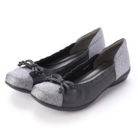SHOEL/シュール SHOEL 本革グリッター・リボンパンプス/507180000
