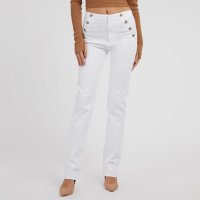 GUESS/ゲス GUESS Lula White Straight Jeans/507180748