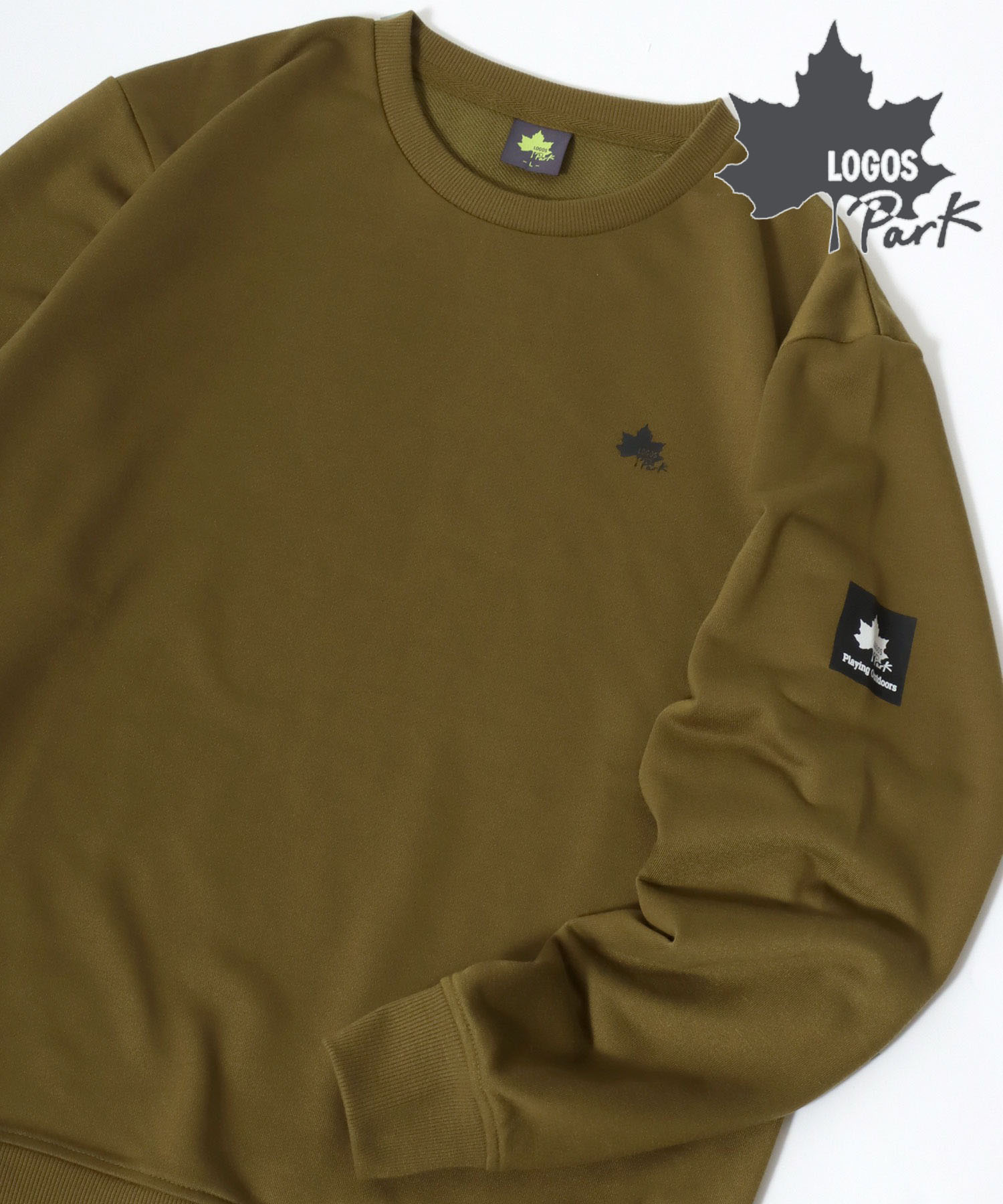 セール】ロゴス LOGOS ワンポイントロゴ スウェット クルー
