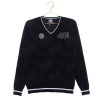 PUMA/プーマ PUMA ゴルフ ジャガード Vネック ニット/507187626
