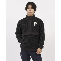 PUMA/プーマ PUMA ゴルフ PロゴフリースモノグラムプリントハーフZIP/507188215