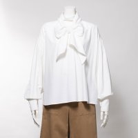 hunch/ハンチ hunch C/Rツイルボウタイ付きブラウス/507188457