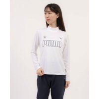 PUMA/プーマ PUMA ゴルフ W ストレッチカノコビッグPUMAロゴLSモックネックシャツ/507188583