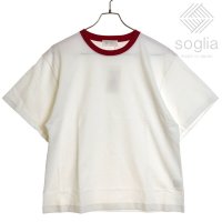 soglia/ソリア soglia OPEN END Half Sleeve T－shirt レッドボーダー/507200216