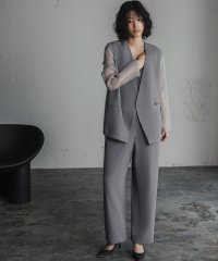 Flolia/フロリア Flolia シアースリーブジャケット・オールインワンパンツの2点セットアップ スーツ フォーマル セレモニー ビジネス【洗える】/507200262