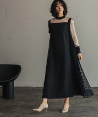GIRL/ガール GIRL サイドレース プリーツ スタンドネック Aライン ロング 結婚式 ワンピース パーティー ドレス オケージョンドレス お呼ばれ/507200271
