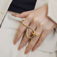 styiro/スタイロ styiro ニッケルフリー ゴールド×シルバー アンティークメタルドッキングリング/507202139