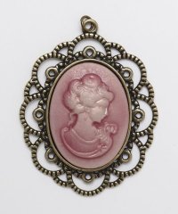 Maunaloa/マウナロア Maunaloa ノーブルカメオチャーム ピンク/507203630