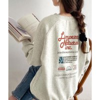 Classical Elf/クラシカルエルフ Classical Elf 《Javaジャバコラボ》カジュアルコーデの主役に。イベントバックロゴ裏起毛プルオーバー/507205125