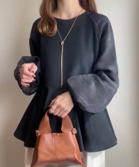 FILLOU/フィルー FILLOU FILLOU シアスリーブペプラムトップス/507205584