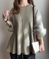 FILLOU/フィルー FILLOU FILLOU シアスリーブペプラムトップス/507205584