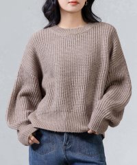 TeddyShop/テディショップ Teddyshop レディース 長袖ボリューム袖グリッターラメニットプルオーバー/507206960