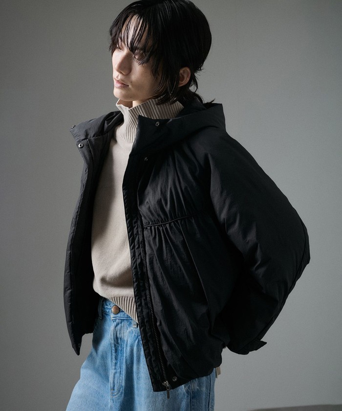 セール】【WEB限定】ギャザーパイピングダウンブルゾン セール】【WEB限定】ギャザーパイピングダウンブルゾン