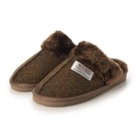 Harris Tweed/ハリスツイード Harris Tweed ローヒール ファー スリッパ シューズ ツイード レディース/507217056