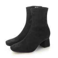unpetit/アンペティット unpetit スクエアトゥ サイドジップ ストレッチ ショートブーツ レディース/507217074