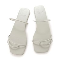 Menue/メヌエ Menue 変形トングスクエアトゥフラットサンダル/507217104