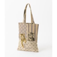 Purr Purr/パーパー Purr Purr ジャガード織 ネコ柄トートバッグ/507217251