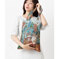 Purr Purr/パーパー Purr Purr ジャガード織 ネコ柄トートバッグ/507217251