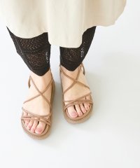 welleg sellect/ウェレッグ セレクト welleg sellect レースアップ厚底サンダル/507217322