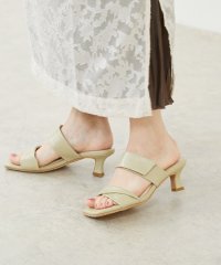 Menue/メヌエ Menue スクエアトゥ ねじりベルト ミュールサンダル/507217379