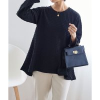 KOBE LETTUCE/コウベレタス KOBE LETTUCE 膨れ凹凸素材ペプラムチュニック [C6576]/507218172