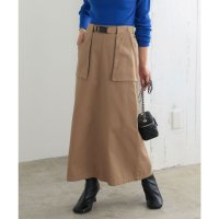 KOBE LETTUCE/コウベレタス KOBE LETTUCE ベルトつきアウトポケット台形チノスカート [M3737]/507218759