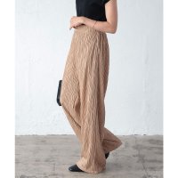KOBE LETTUCE/コウベレタス KOBE LETTUCE ウェーブデザインワイドパンツ [M3756]/507218784