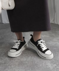 alala/アララ alala キャンバス/メタリック厚底スニーカー ＜ 伸びるシューレース ＞(213265)/507218928
