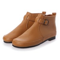 GLOBAL CLUB/グローバルクラブ GLOBAL CLUB レディース 日本製 本革 ベルトバックル付きショートブーツ GCW2303/507219091