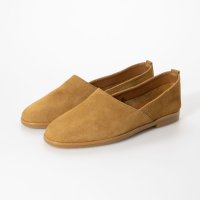 GLOBAL CLUB/グローバルクラブ GLOBAL CLUB レディース フラットパンプス ラウンドトゥ 日本製 革スエード (BLACK)/507219134