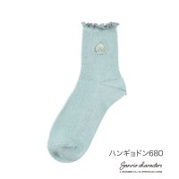 Sanrio characters/サンリオ Sanrio 福助 【サンリオキャラクターズ】 靴下 リブラメ クルー丈 キャラクター柄(360－24C2) レディース 女性 婦人 子供 キッズ フ/507219316