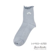 Sanrio characters/サンリオ Sanrio 福助 【サンリオキャラクターズ】 靴下 リブラメ クルー丈 キャラクター柄(360－24C2) レディース 女性 婦人 子供 キッズ フ/507219316